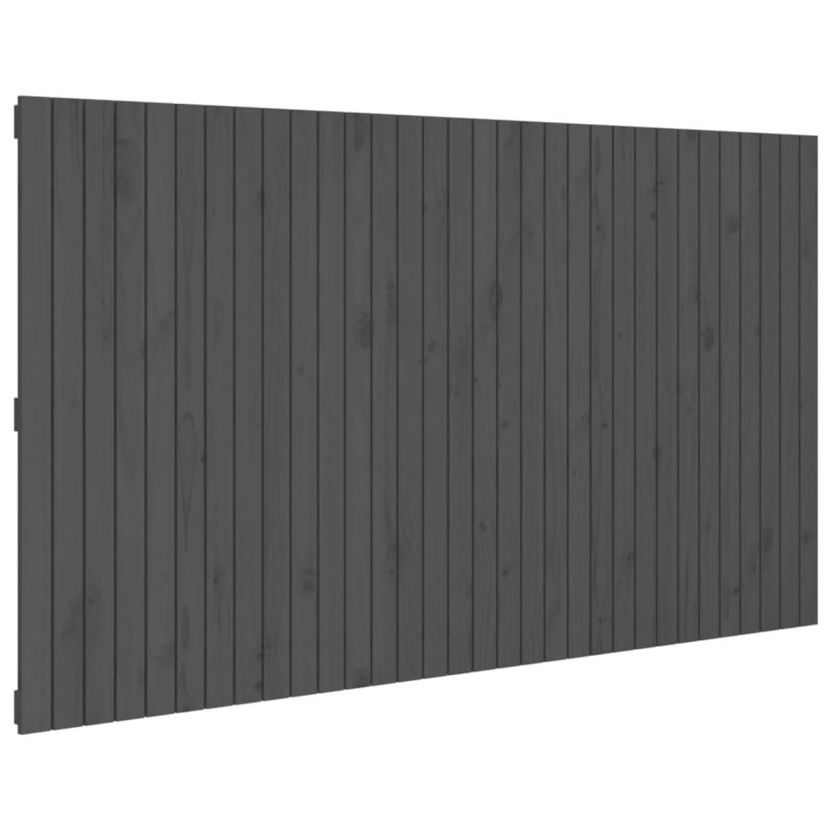 VIDAXL Tete de lit murale Gris 204x3x110 cm Bois massif de pin