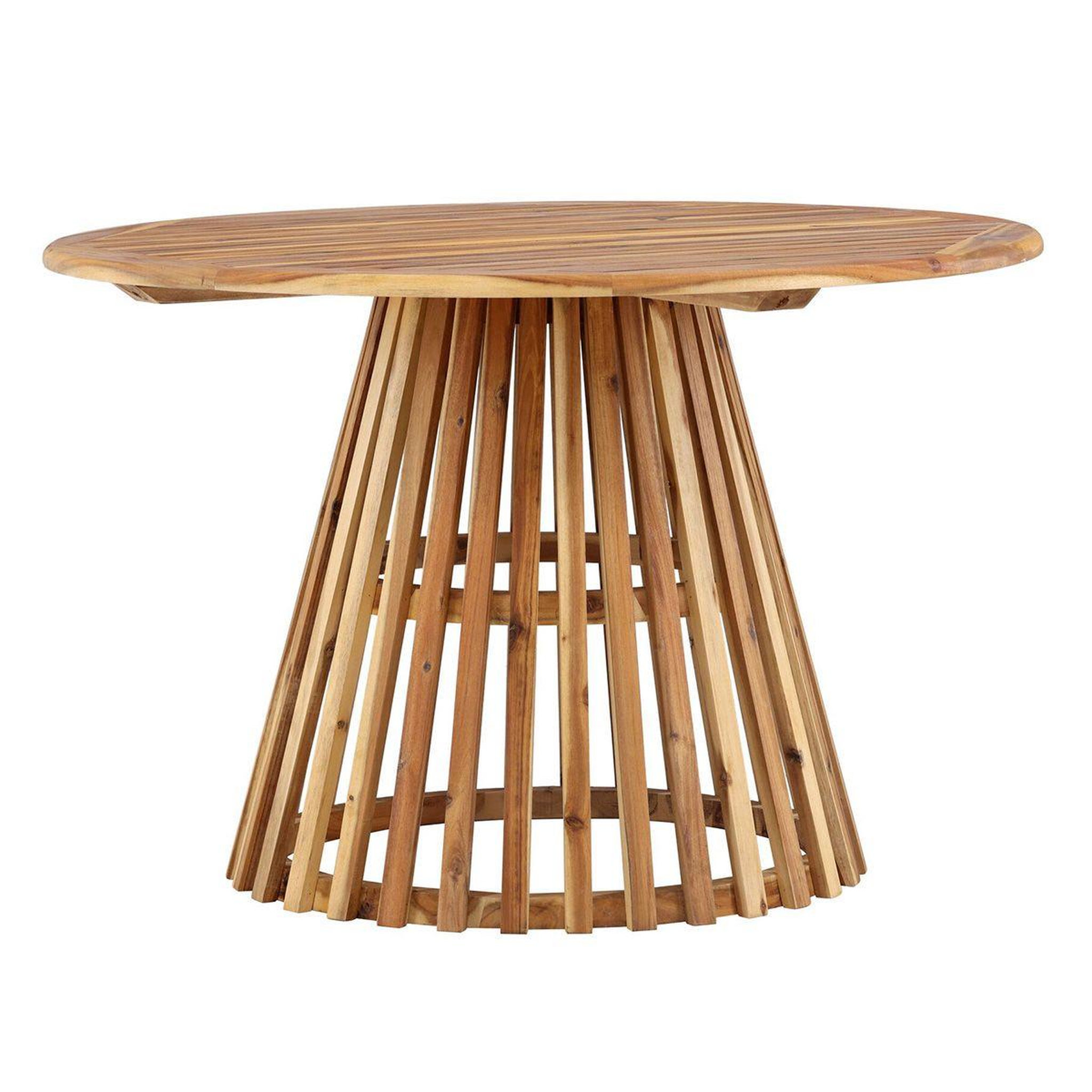 Paris Prix Table de jardin ronde en bois  lumpur  120cm naturel