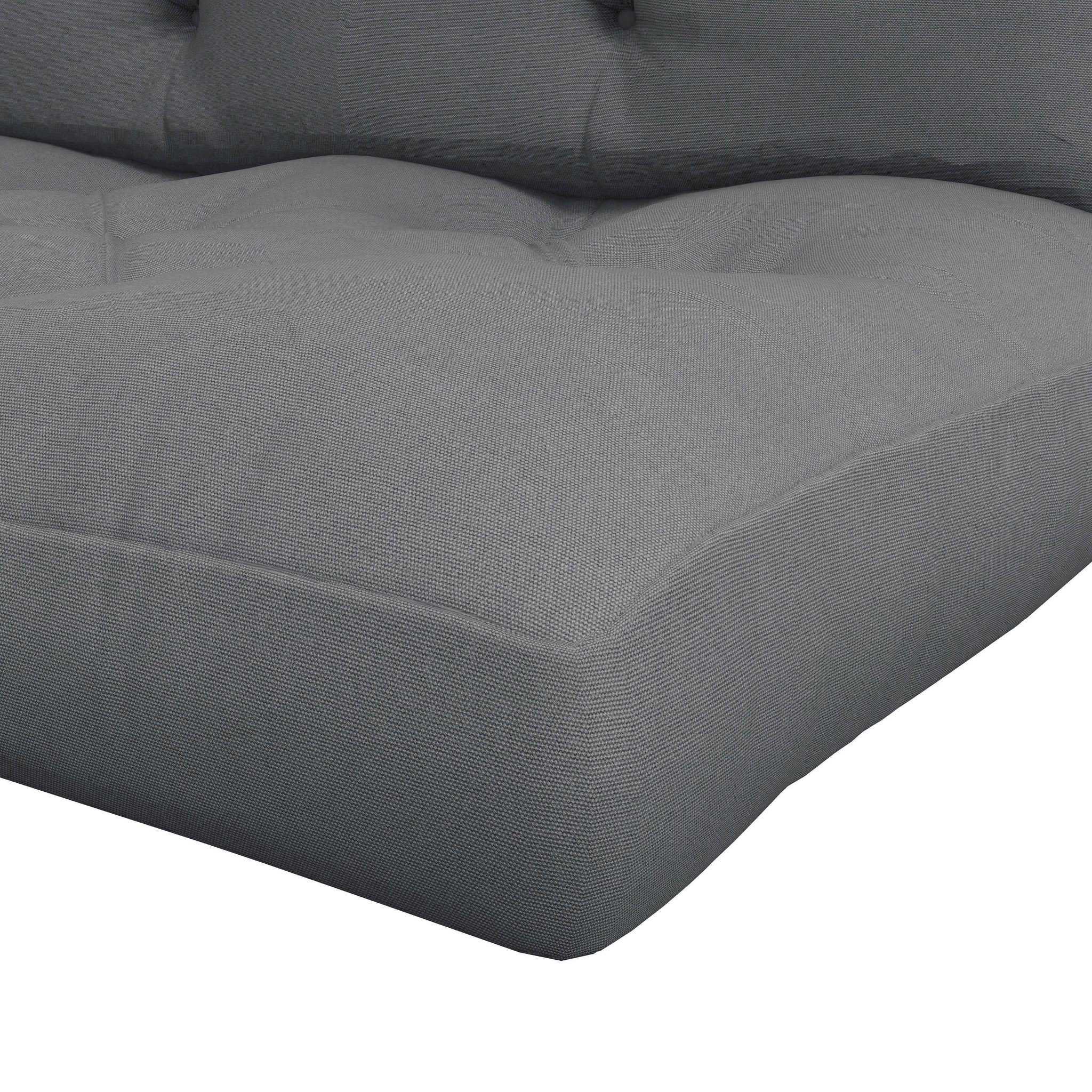 Voir la diapositive 3 : OUTSUNNY Lot de 2 coussins assises dossiers banc de jardin canapé dim. 120L x 80l x 12H cm polyester gris