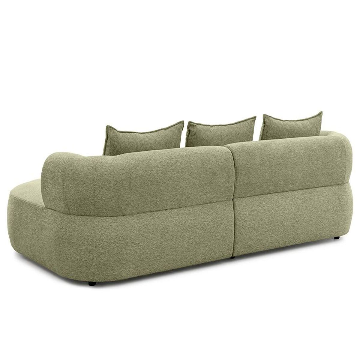 LISA DESIGN Angela - canapé d'angle droit 4 places en velours texturé