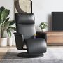 Voir la diapositive 1 : VIDAXL Fauteuil inclinable de massage repose-pieds noir similicuir