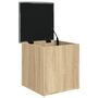 Voir la diapositive 4 : VIDAXL Banc de rangement chene sonoma 42x42x45 cm bois d'ingenierie