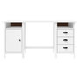 Voir la diapositive 2 : VIDAXL Bureau Hill Blanc 150x50x74 cm Bois de pin solide