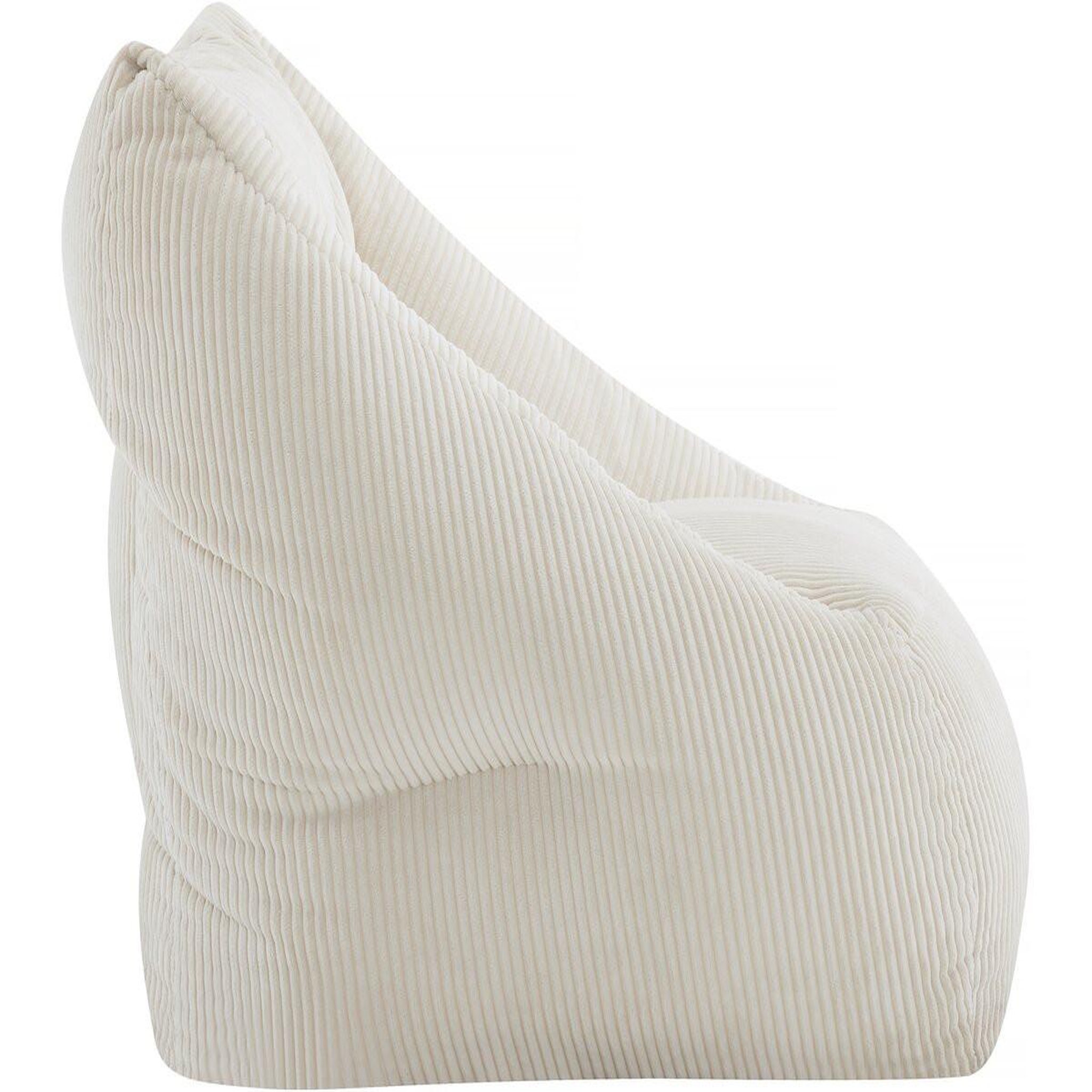 Voir la diapositive 4 : Habitat et Jardin Pouf en velours côtelé  Medellin  - Beige - 85 x 85 x 72 cm