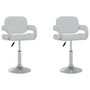 Voir la diapositive 2 : VIDAXL Chaises pivotantes à manger lot de 2 blanc similicuir