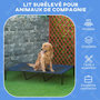 Voir la diapositive 4 : PAWHUT Lit sur pieds XXL pour chien chat lit de camp animal lit surélevé Oxford textilène micro-perforé dim. 122L x 92l x 23H cm bleu