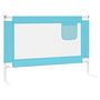 Voir la diapositive 4 : VIDAXL Barriere de securite de lit d'enfant Bleu 100x25 cm Tissu