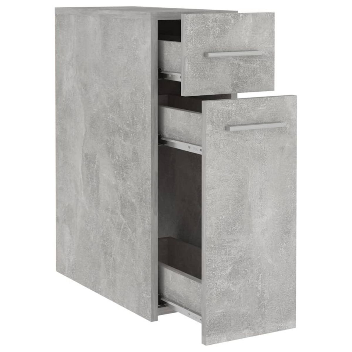 VIDAXL Armoire d'apothicaire Gris beton 20x45,5x60 cm Bois ingenierie