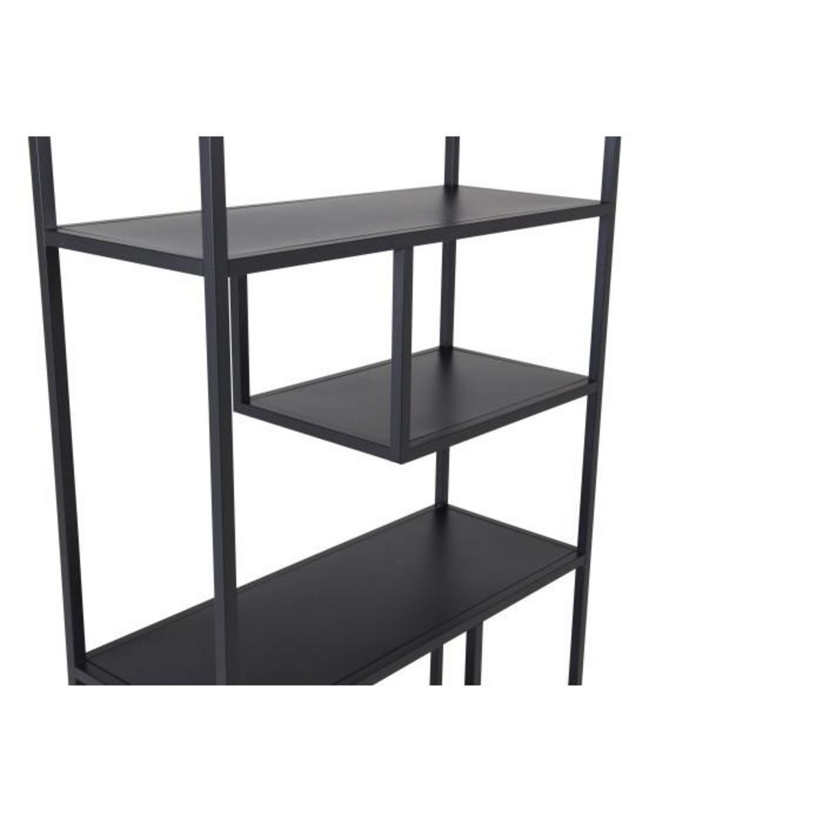 Paris Prix Étagère Bibliothèque 6 Niveaux  Staal  188cm Noir