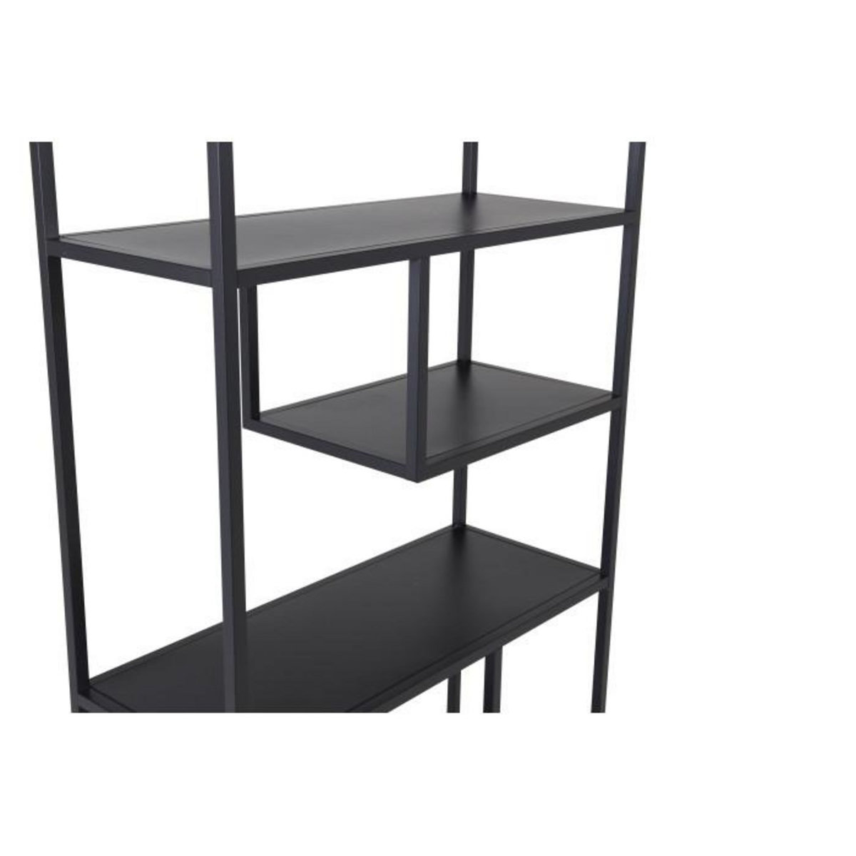 Paris Prix Étagère Bibliothèque 6 Niveaux  Staal  188cm Noir