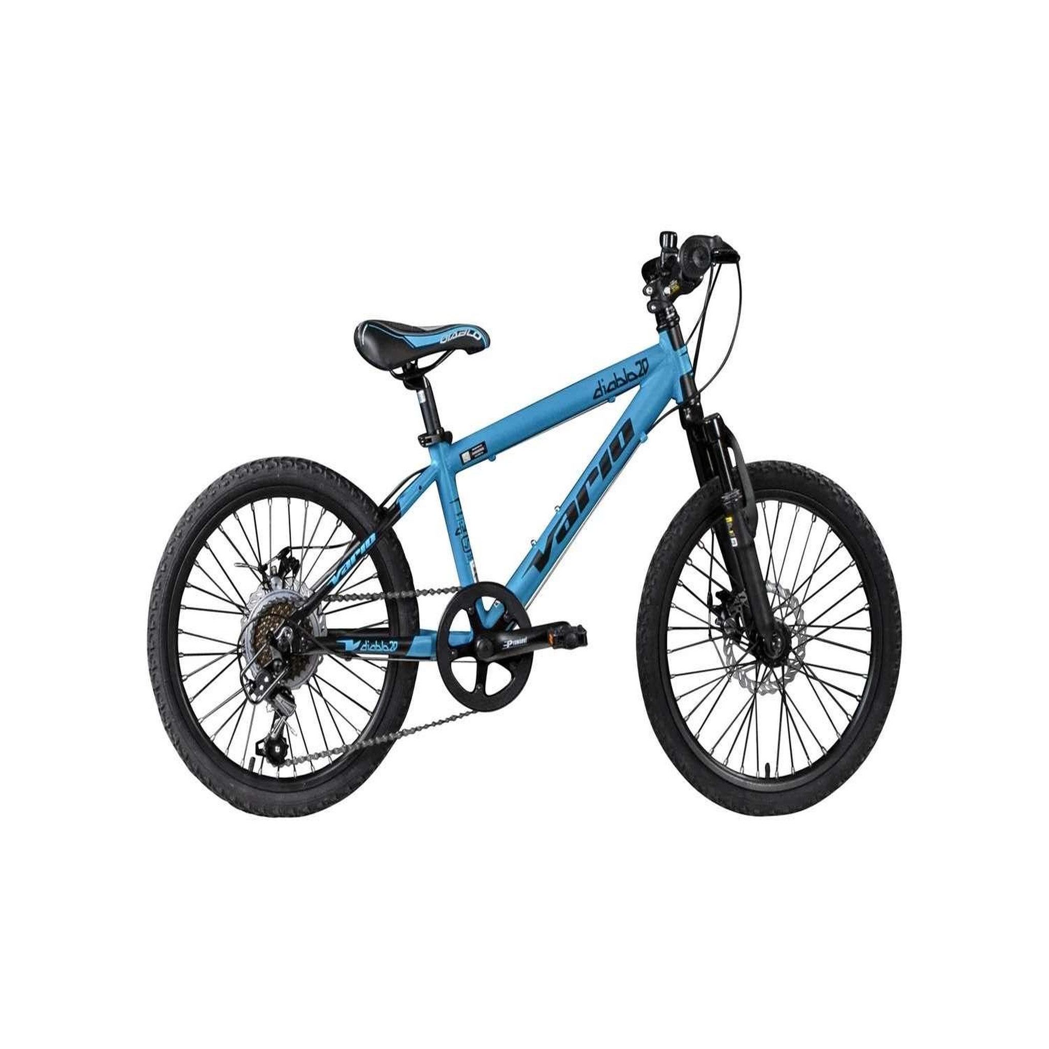 Vélo enfant (120/140 cm) - VTT 20'' VARIO  XC DIABLO  avec cadre en aluminium  avec potence HeadSet et double frein à disque