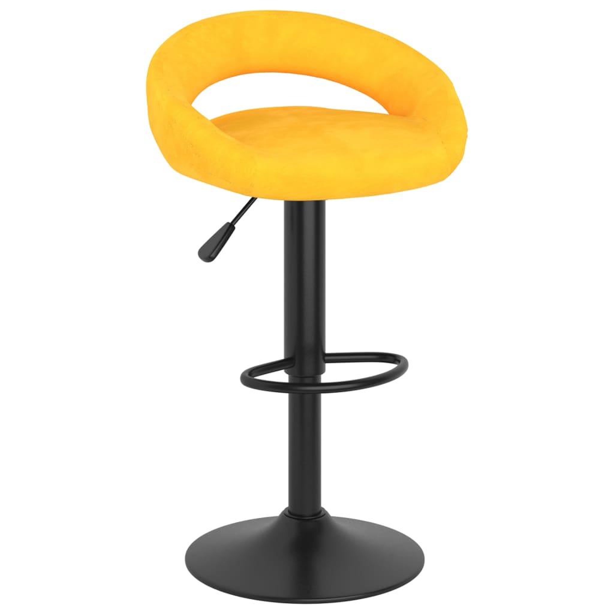 Voir la diapositive 2 : VIDAXL Tabourets de bar lot de 2 jaune moutarde velours