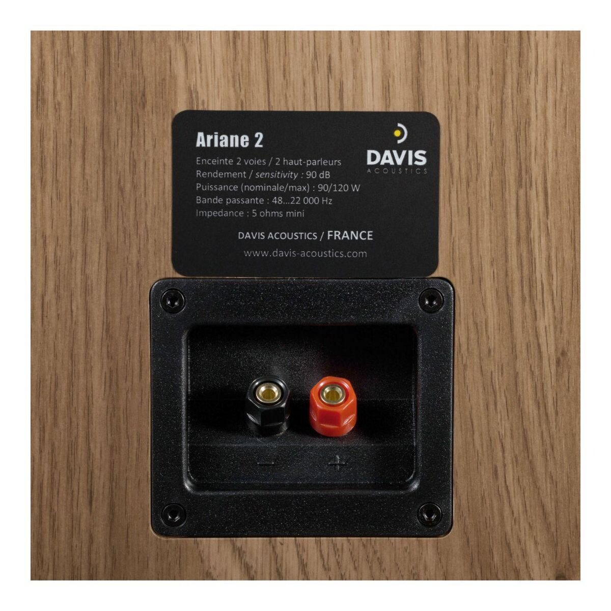 Davis Enceinte bibliothèque ARIANE 2 Chene Clair x 2
