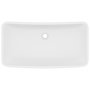 Voir la diapositive 3 : VIDAXL Lavabo de luxe rectangulaire Blanc mat 71x38 cm Ceramique