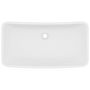 Voir la diapositive 3 : VIDAXL Lavabo de luxe rectangulaire Blanc mat 71x38 cm Ceramique