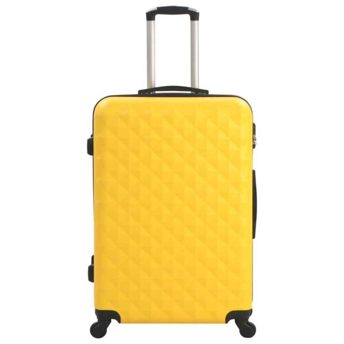 VIDAXL Valise rigide 3 pcs Jaune ABS