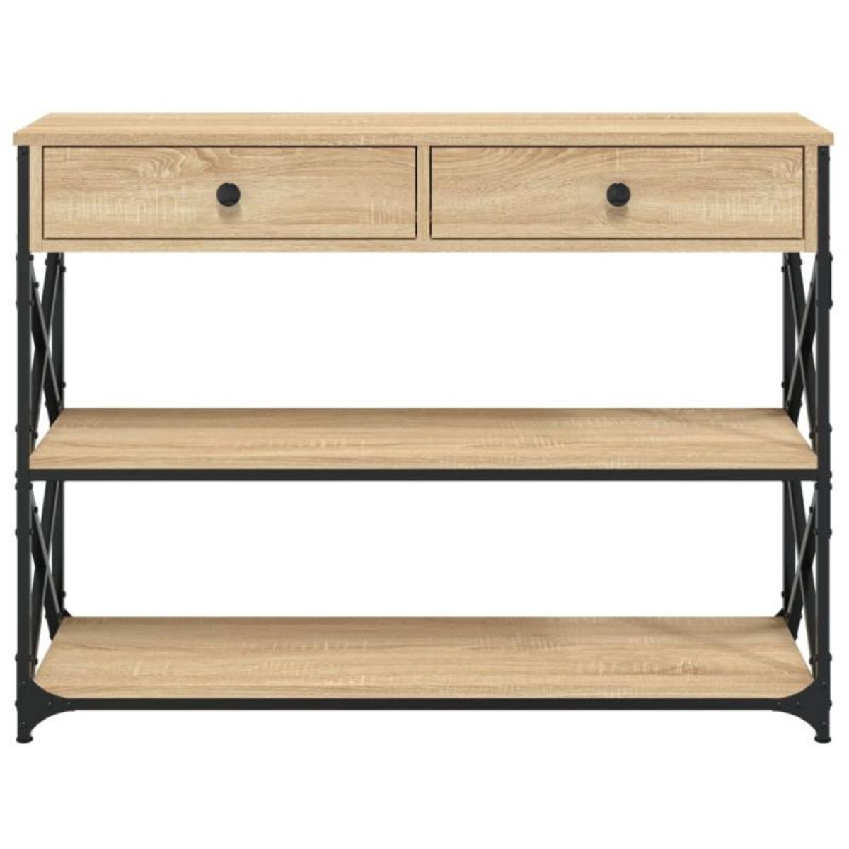 VIDAXL Table console chêne sonoma 100x28x75 cm bois d ingénierie