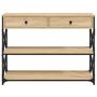 Voir la diapositive 6 : VIDAXL Table console chêne sonoma 100x28x75 cm bois d ingénierie