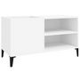 Voir la diapositive 2 : VIDAXL Armoire a disques blanc 84,5x38x48 cm bois d'ingenierie
