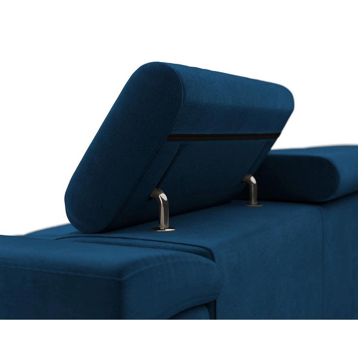 BEST MOBILIER Pablo - canapé droit 2 places avec têtières ajustables - en velours