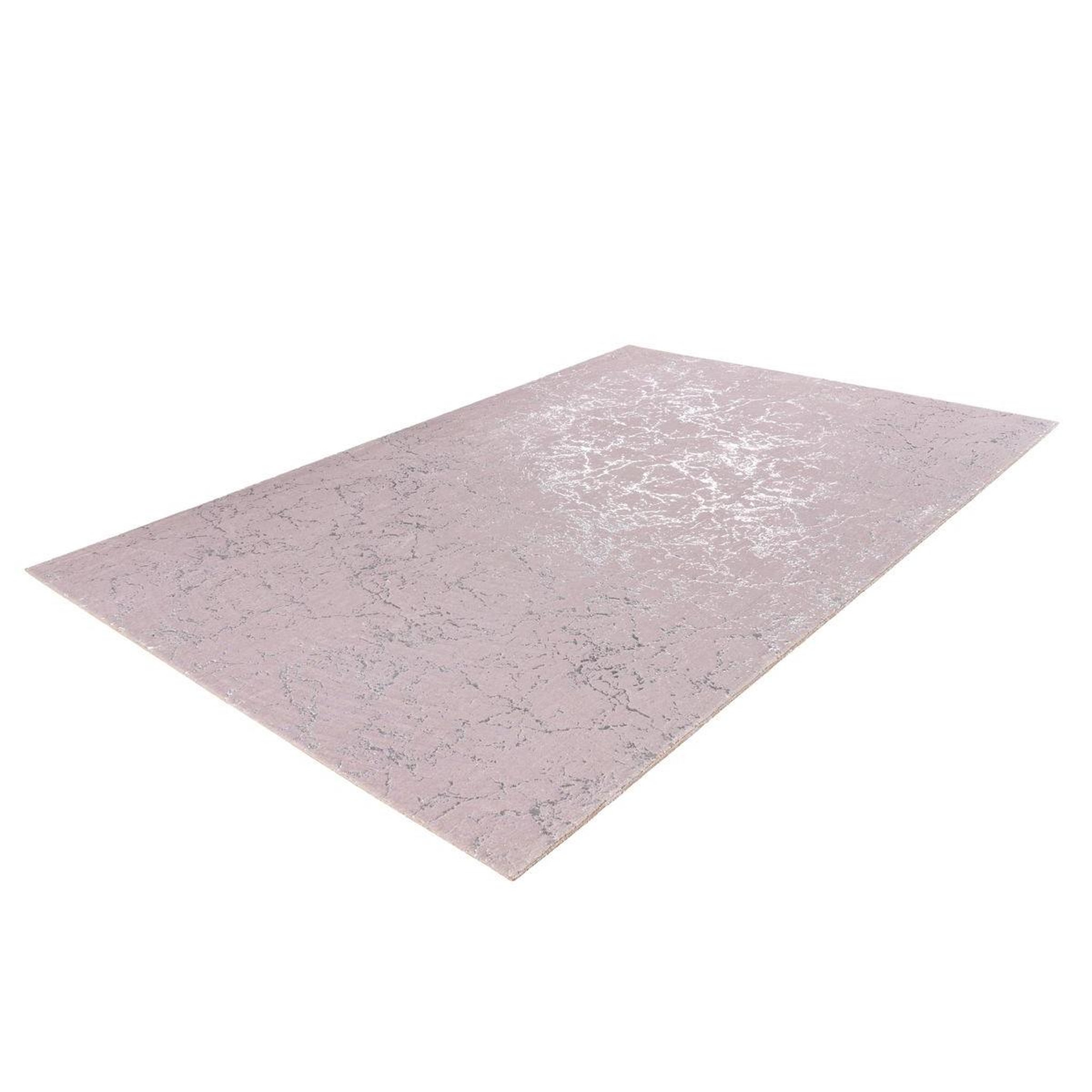 Voir la diapositive 4 : Paris Prix Tapis marbré à poils longs  bijou  taupe & argent