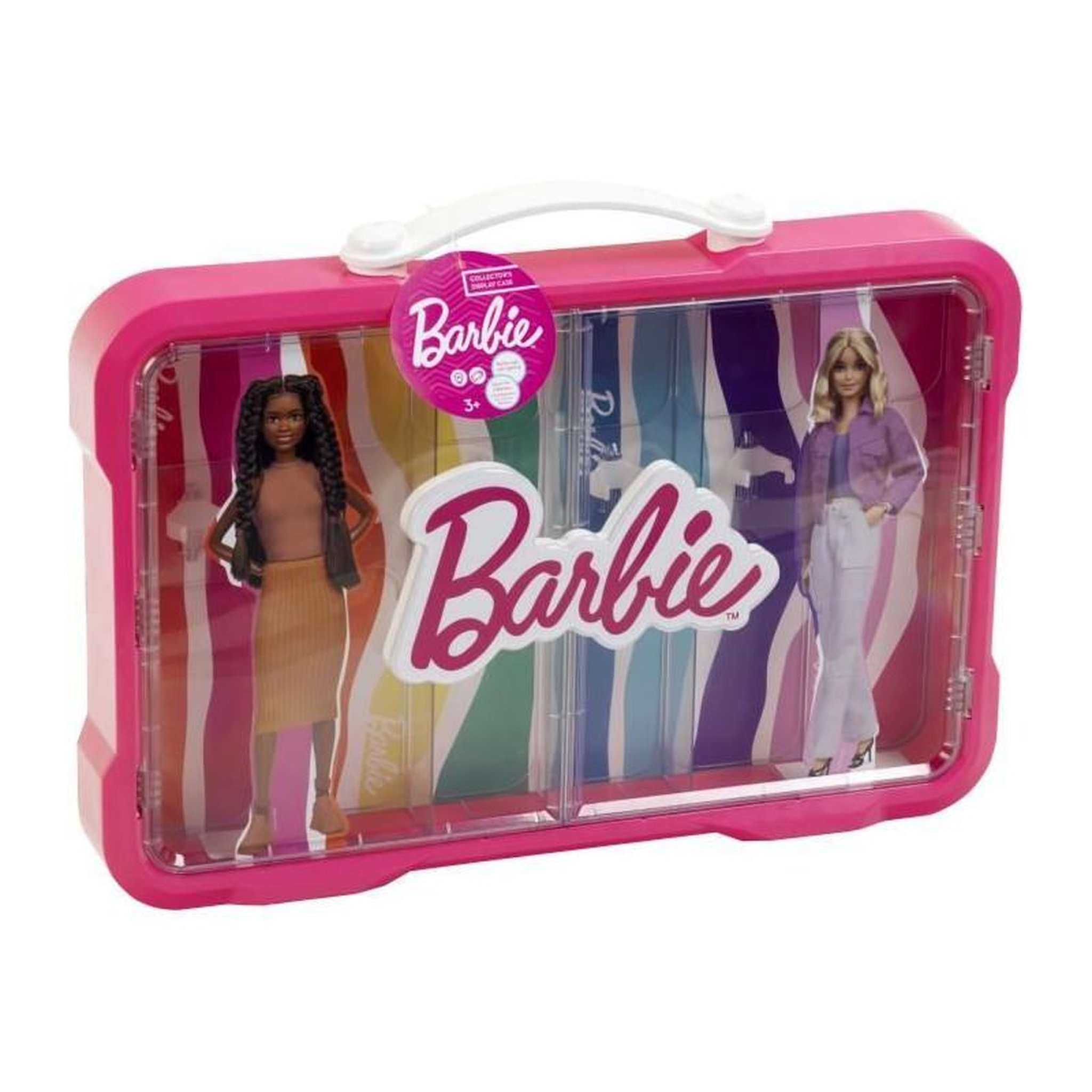 Klein Mallette vitrine Barbie - KLEIN - 5808 - Pour 6 poupées avec fermoir lumineux - Des 3 ans