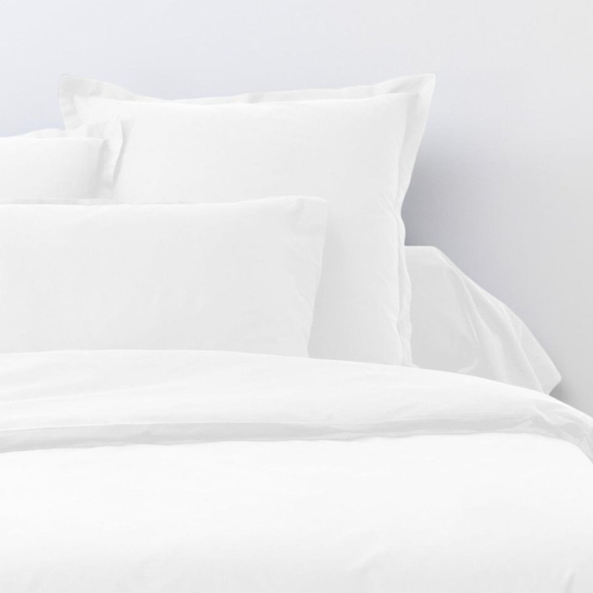 ATELIER DU COTON Parure de drap et drap housse coton 57fils uni