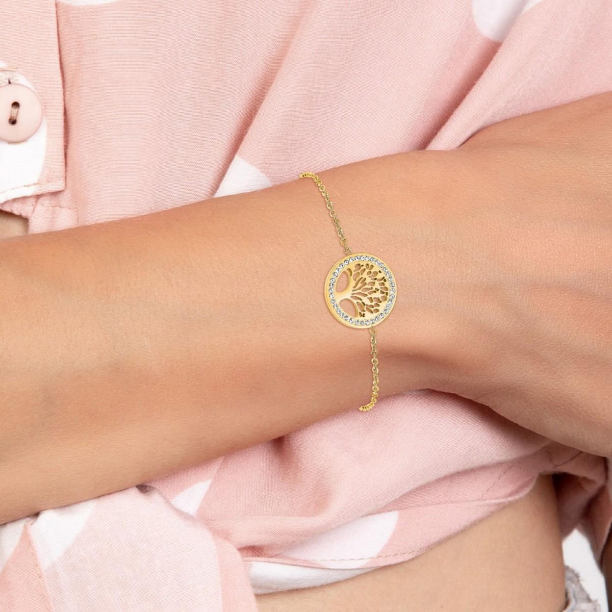SC BOHEME Bracelet arbre de vie en acier inoxydable par SC Bohème