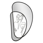 Paris Prix Miroir Mural Design  Nudity  70cm Noir
