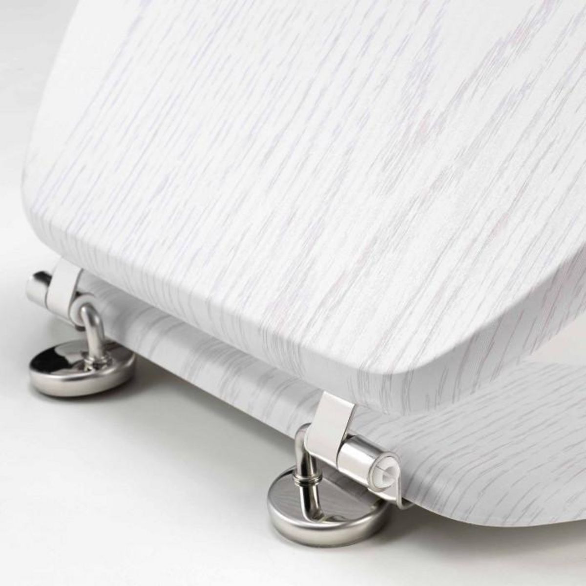 Paris Prix Abattant WC Effet Bois  Strata  46cm Blanc