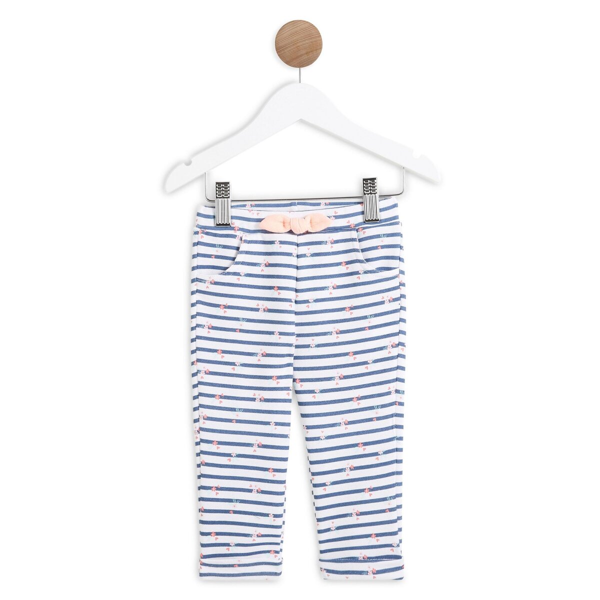 IN EXTENSO Pantalon molleton à rayures bébé fille