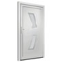 Voir la diapositive 4 : VIDAXL Porte d'entree Blanc 98x200 cm PVC