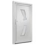 Voir la diapositive 4 : VIDAXL Porte d'entree Blanc 98x200 cm PVC