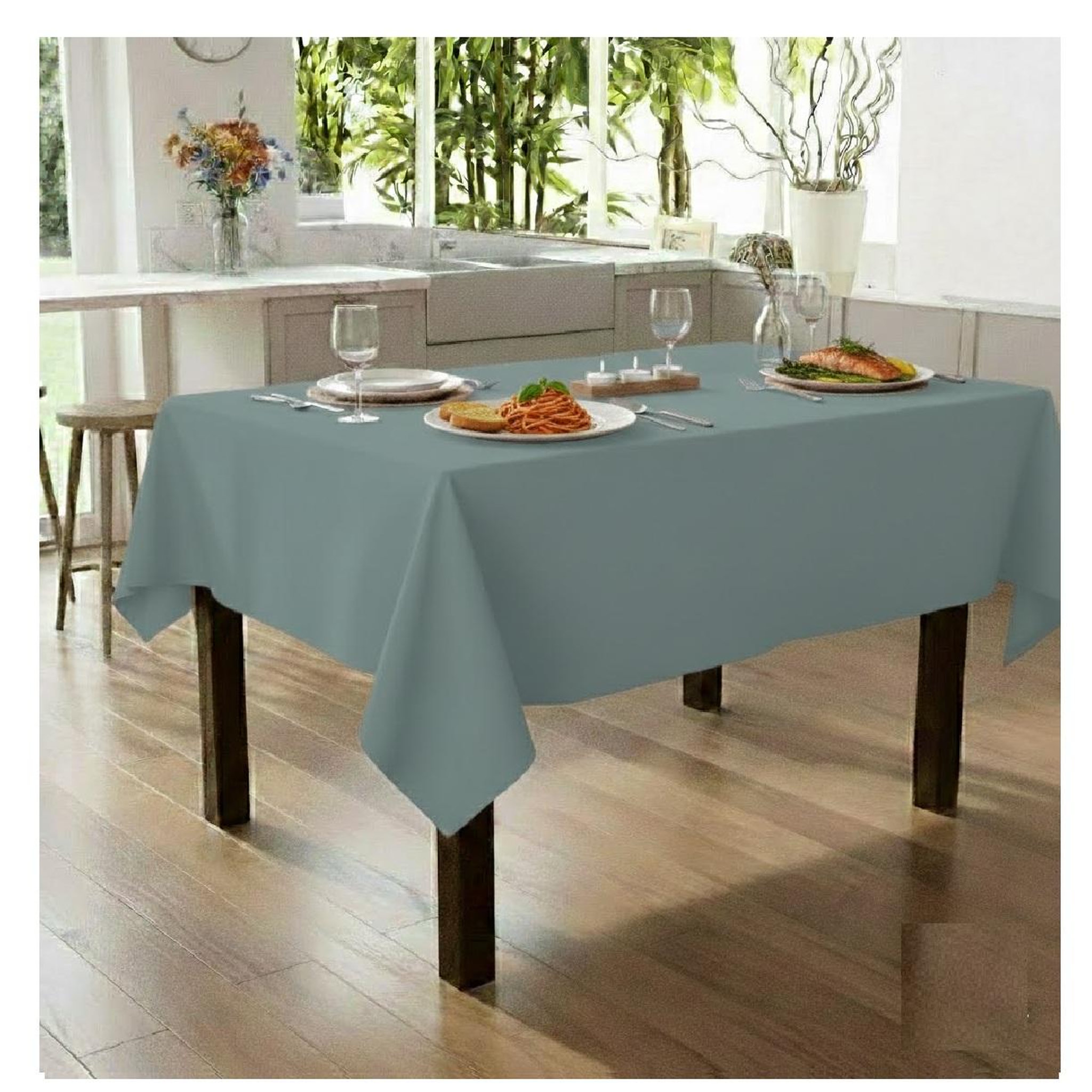 Voir la diapositive 3 : Eden Nappe en polyester finition ourlet nels