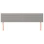 Voir la diapositive 3 : VIDAXL Tetes de lit 2 pcs Gris clair 100x5x78/88 cm Tissu