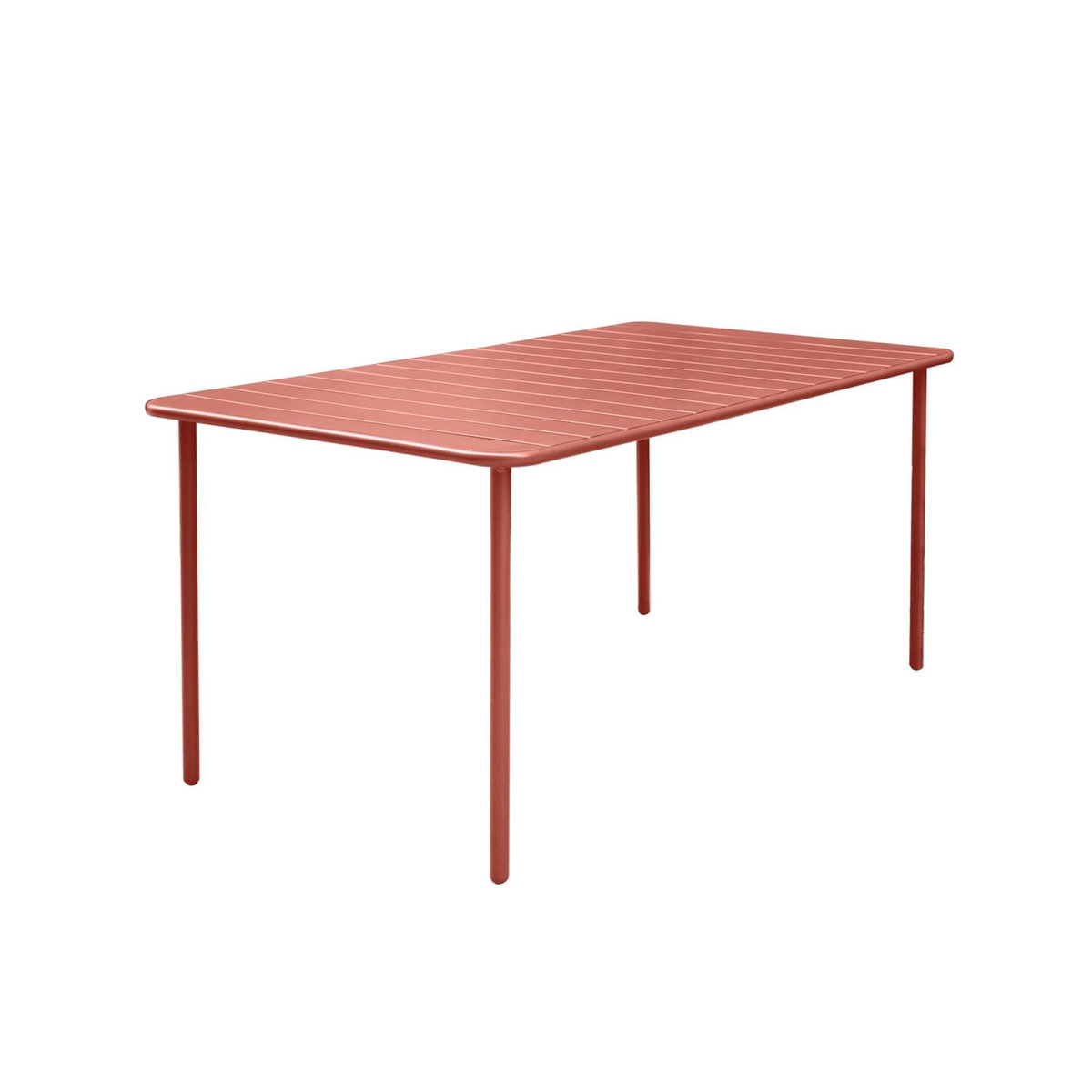SWEEEK Table de jardin métal 6-8 places, Amelia 160x90xH72.5cm