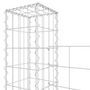 Voir la diapositive 5 : VIDAXL Panier de gabion en forme de U avec 8 poteaux Fer 860x20x200 cm