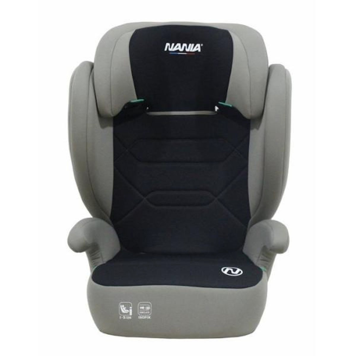 NANIA Siege Auto  - NANIA - Bogota - Groupe 2/3 - I-size - 100/150 cm - Isofix - 4 a 12 ans - Tetiere réglable - Noir