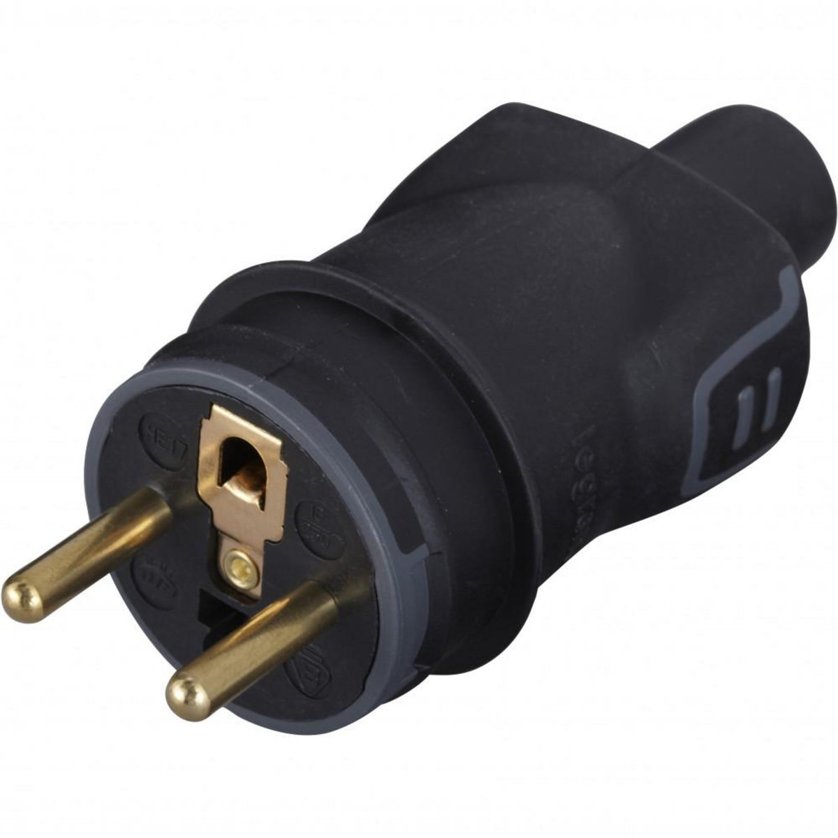 Legrand Fiche électrique mâle 2 pôles + terre, 16 A, LEGRAND