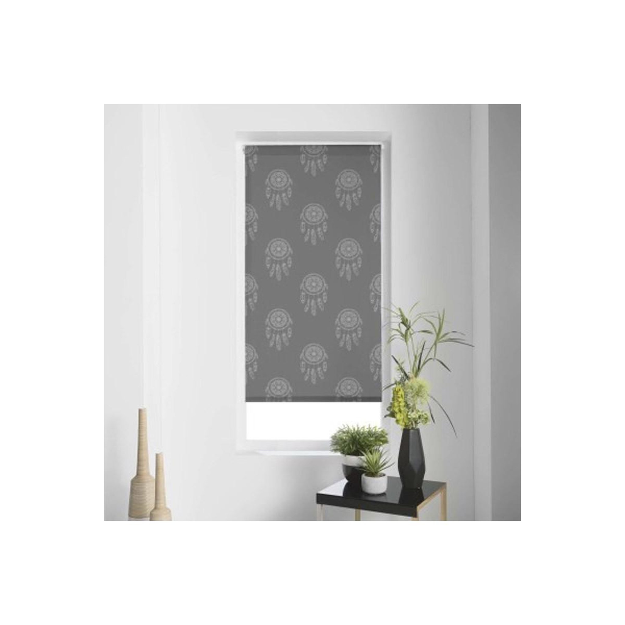 Voir la diapositive 1 : Douceur d'Intérieur Store enrouleur tamisant  kaya  60x180cm gris