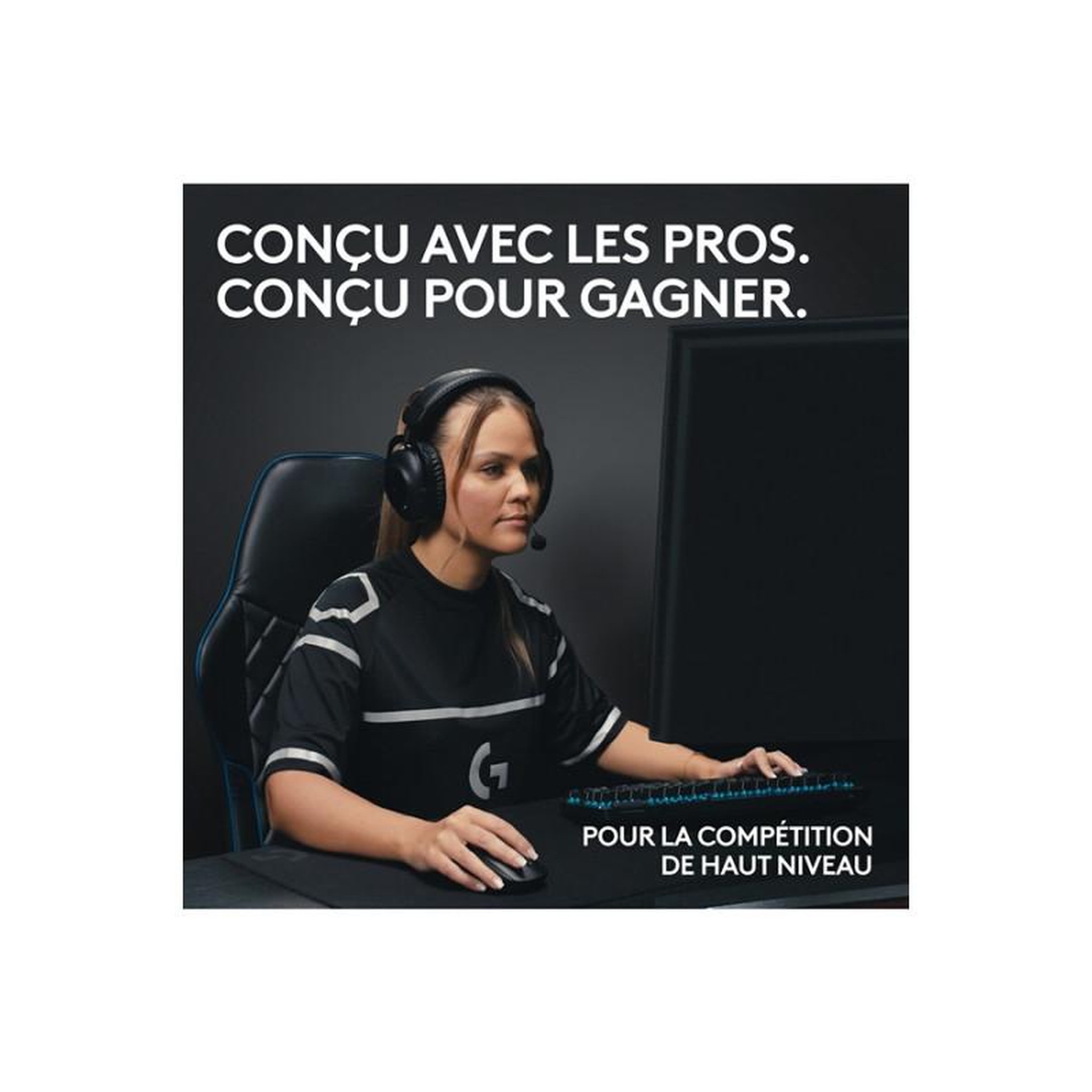 Voir la diapositive 3 : Logitech Clavier Logitech G PRO X TKL LIGHTSPEED Sans fil Blanc