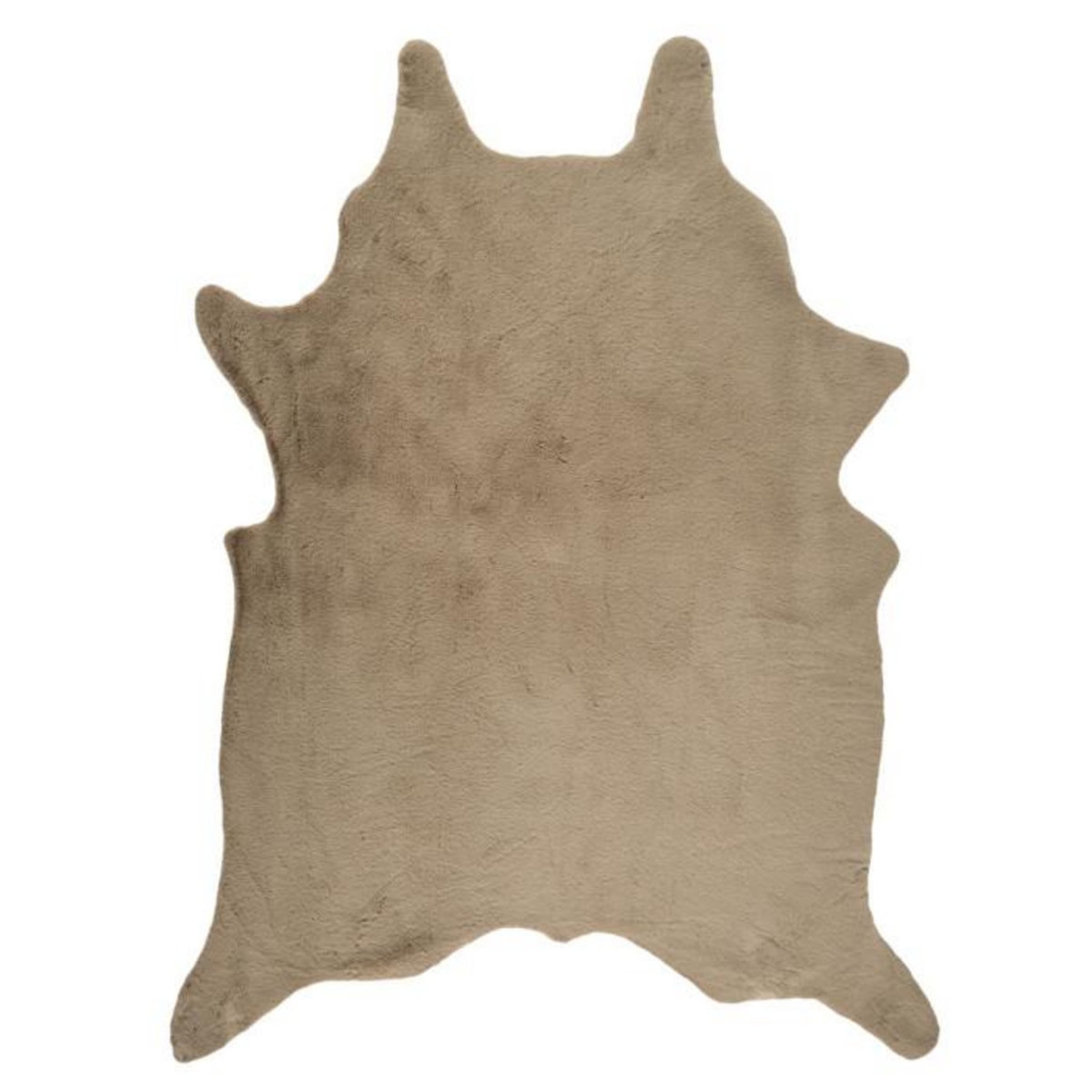 Paris Prix Tapis Fausse Fourrure  Effet Peau  120x158cm Taupe