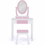 Voir la diapositive 3 : ID MARKET Coiffeuse enfant BETTANY avec miroir et tabouret