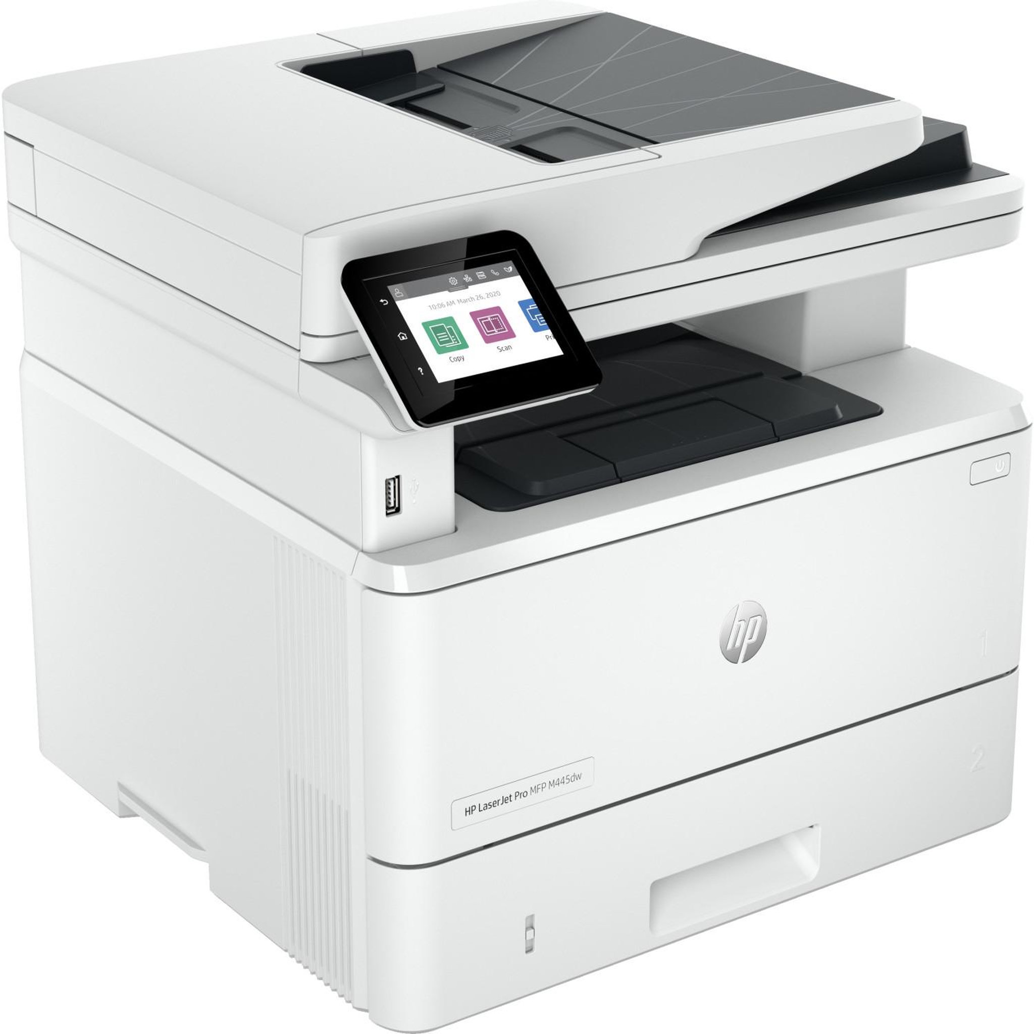 Voir la diapositive 3 : HP Imprimante multifonction hp 2z622f laserjet pro 4102dw a4 1200 x 1200 ppp 40 ppm blanc