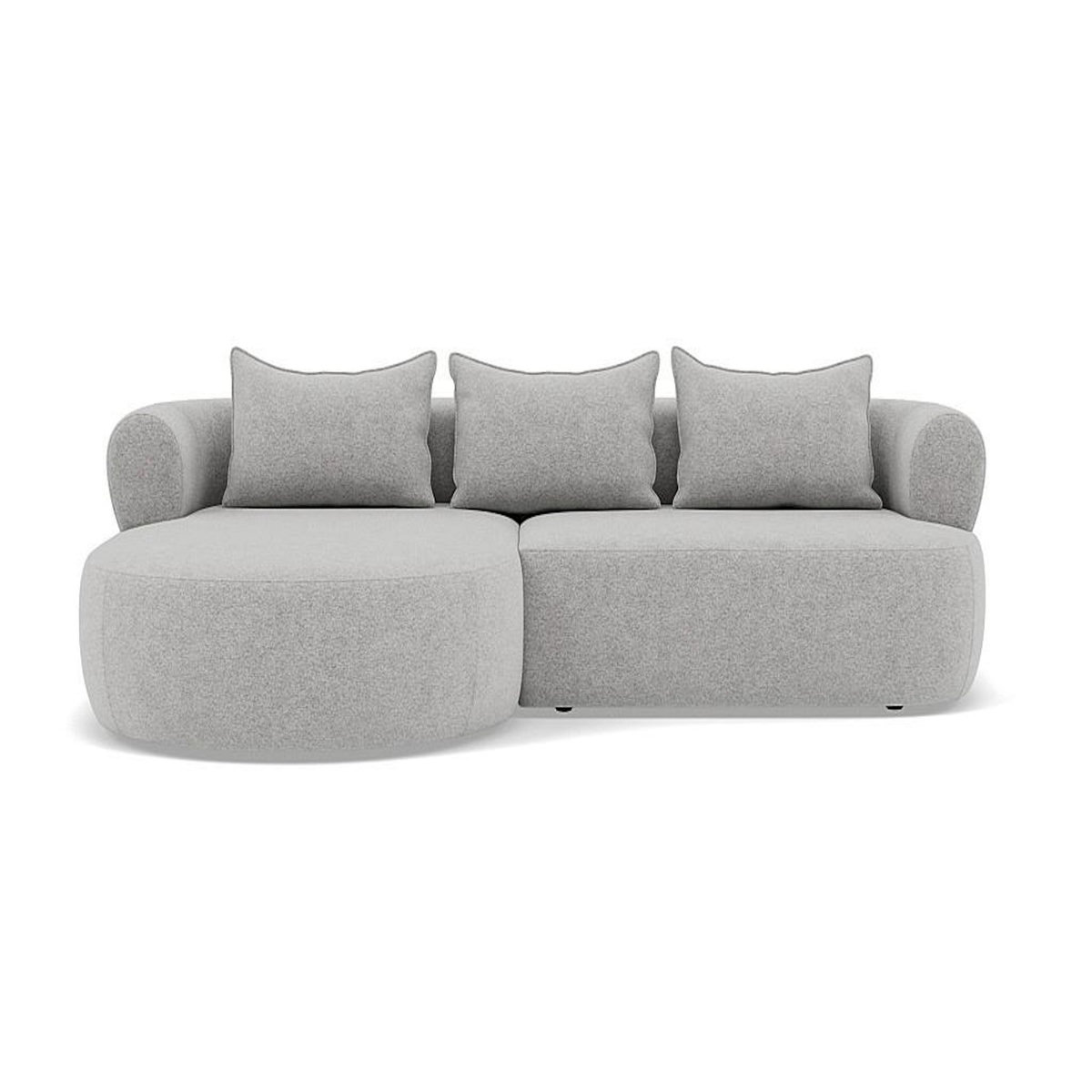 LISA DESIGN Angela - canapé d'angle gauche 4 places en velours texturé