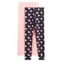 Voir la diapositive 2 : INEXTENSO Lot de 2 leggings coeurs fille