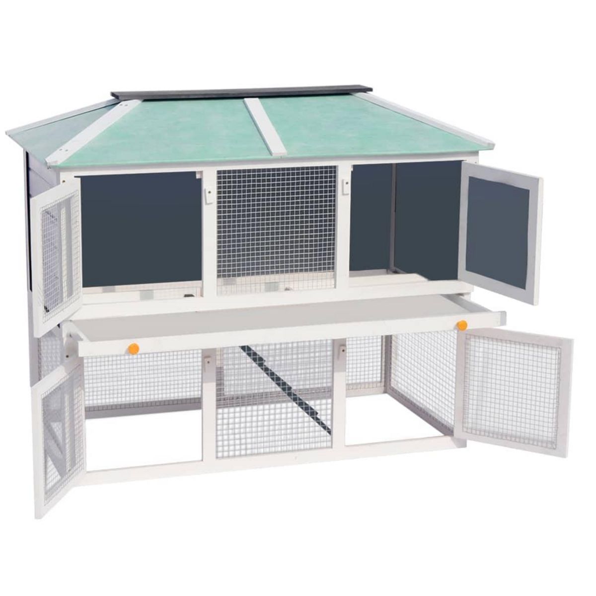 VIDAXL Cage double pour animaux Bois