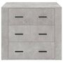 Voir la diapositive 3 : VIDAXL Buffet Gris beton 80x33x70 cm Bois d'ingenierie