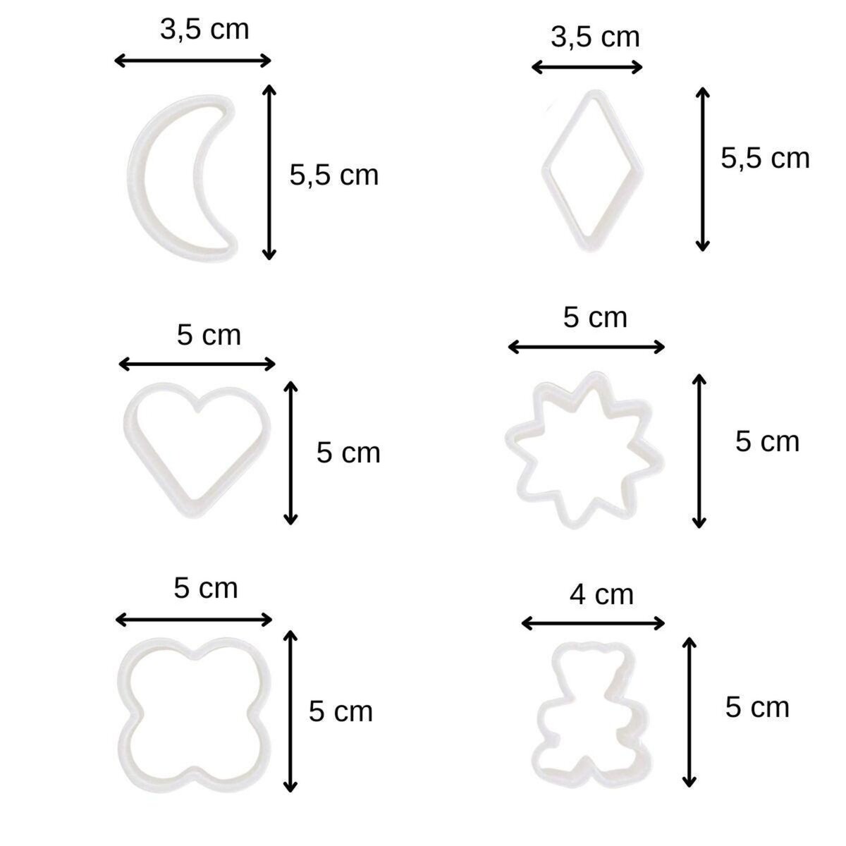 ZENKER Lot de 6 emporte-pièces Zenker Emporte-pièces