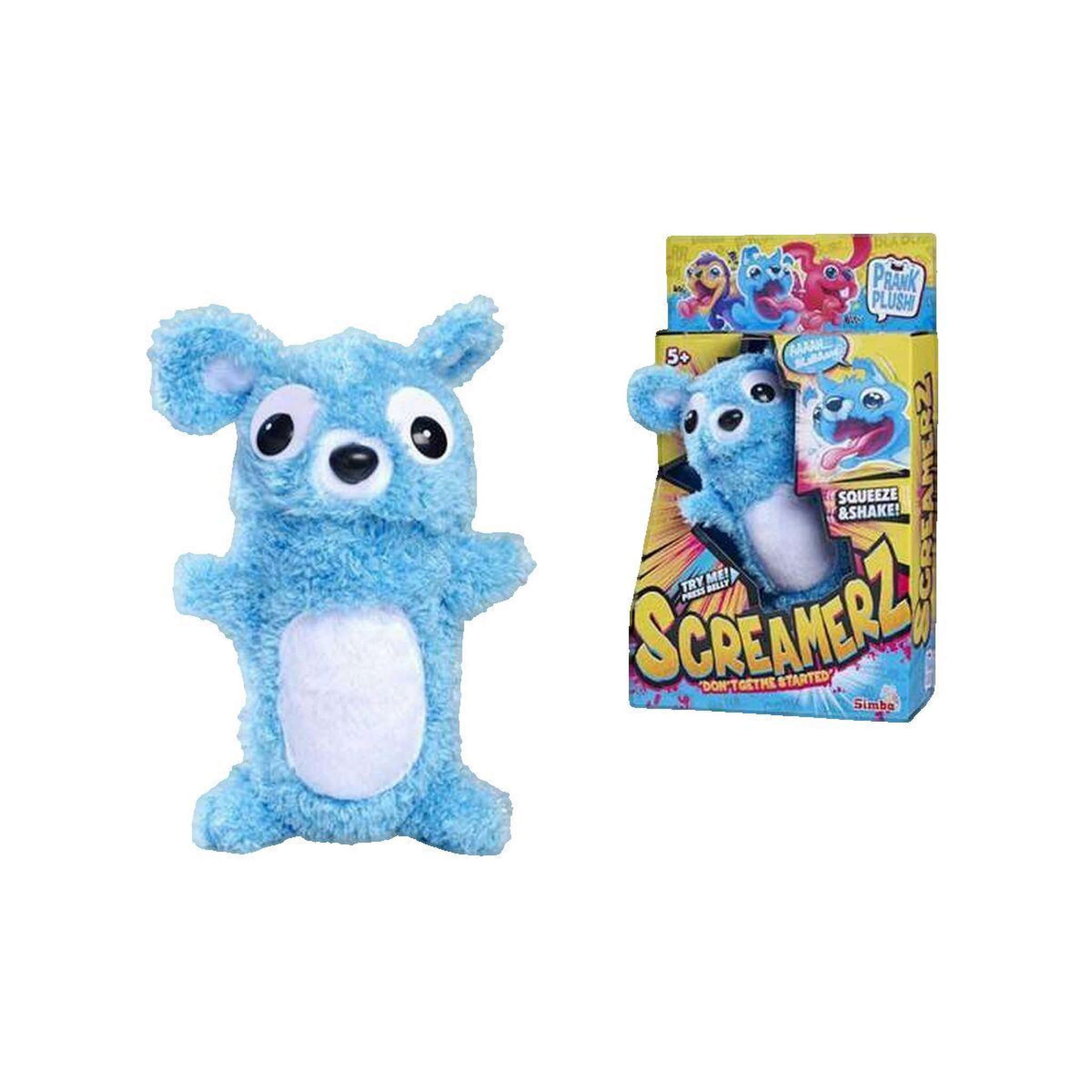 SILVERTORN Smoby - Screamerz - Peluche intéractive amusante - Ours - 25 cm - Bruits en la secouant ou appuyant sur le bouton